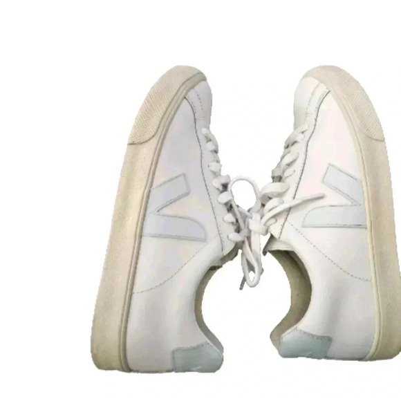 Veja Womens Esplar Sneaker Extra White & Menthol Sustainable Minimalist Shoe 6 - Picture 10 of 16